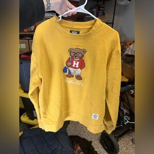 Hustle Gang Mustard Bear Graphic Sweatshirt